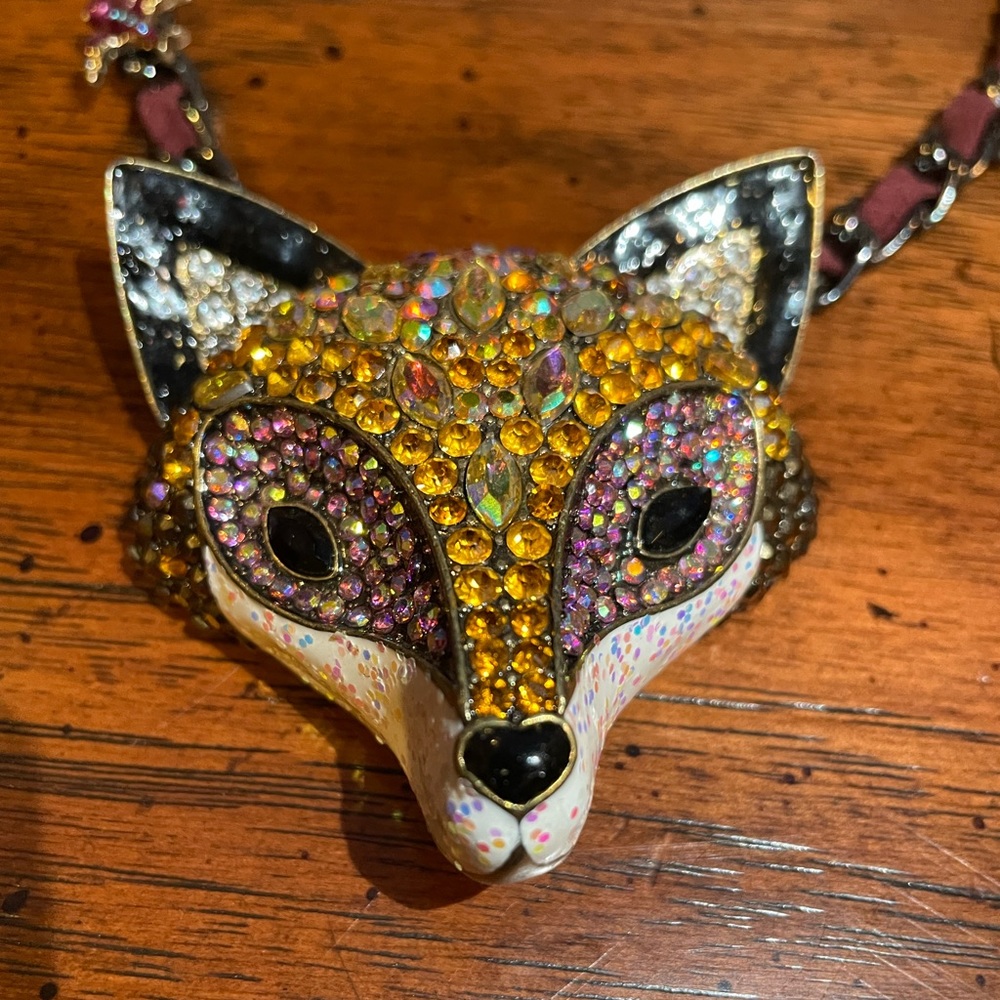 Surreal Fox Betsey Johnson Statement Necklace